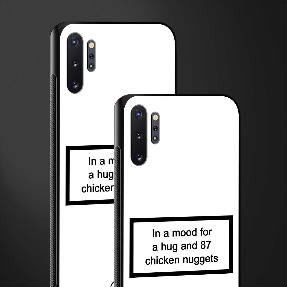 87 chicken nuggets white edition glass case for samsung galaxy note 10 plus image-2