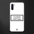 87 chicken nuggets white edition glass case for samsung galaxy note 10 image