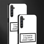 87 chicken nuggets white edition glass case for realme 6i image-2