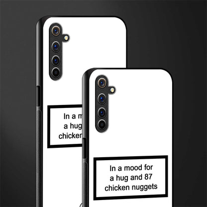 87 chicken nuggets white edition glass case for realme 6i image-2
