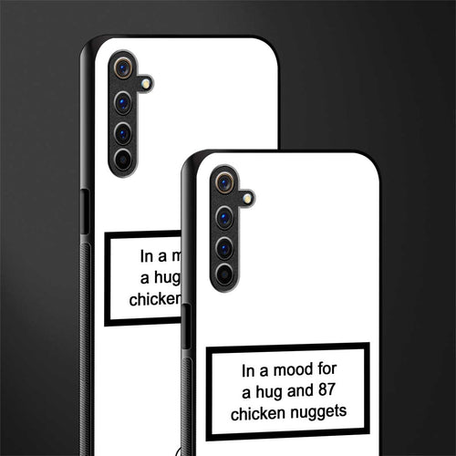 87 chicken nuggets white edition glass case for realme 6 pro image-2