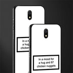 87 chicken nuggets white edition glass case for redmi 8a image-2