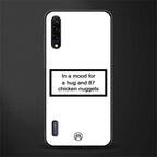 87 chicken nuggets white edition glass case for mi a3 redmi a3 image