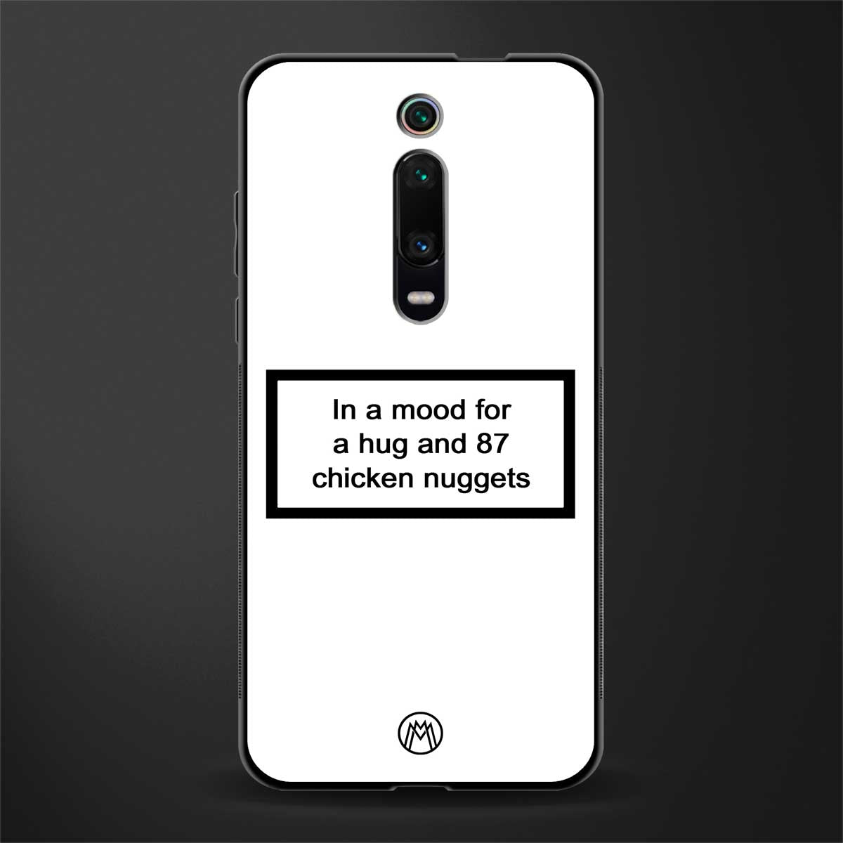 87 chicken nuggets white edition glass case for redmi k20 image
