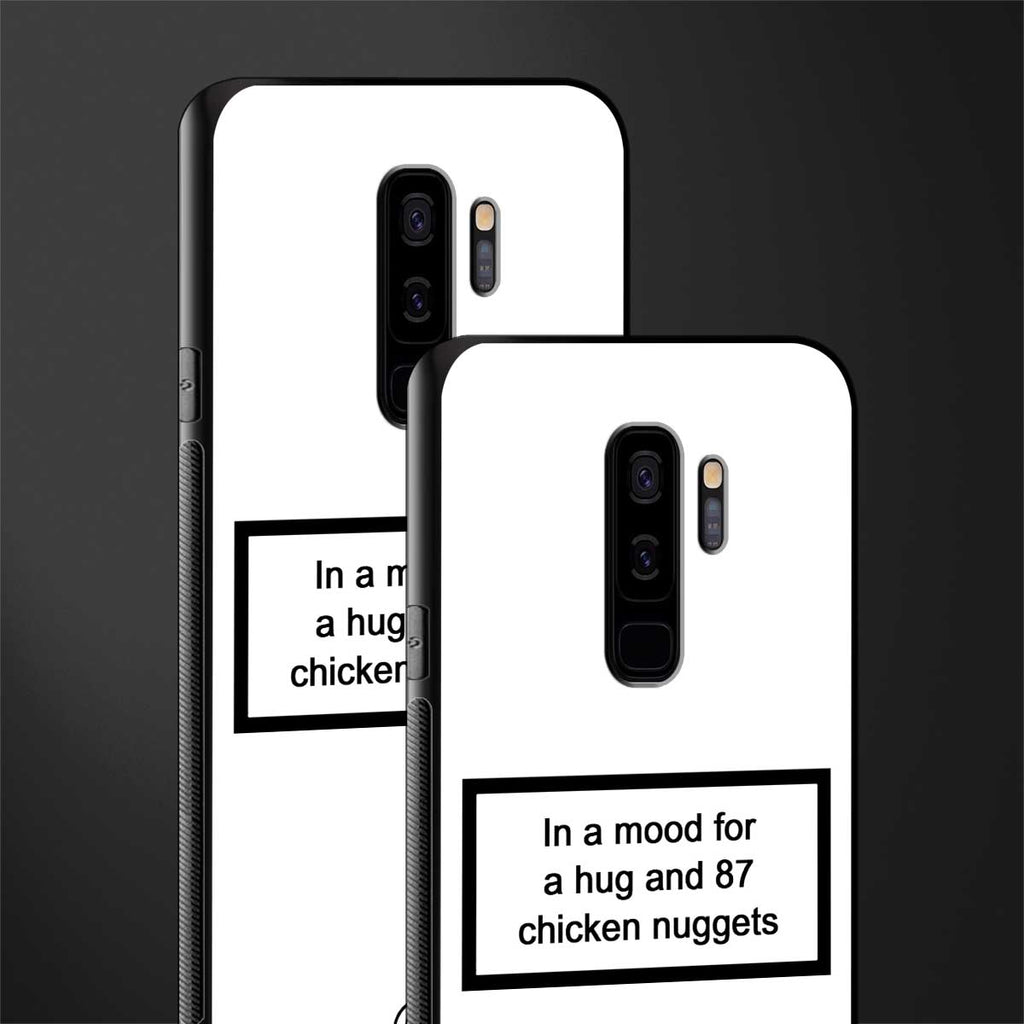 87 chicken nuggets white edition glass case for samsung galaxy s9 plus image-2