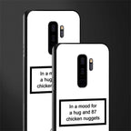 87 chicken nuggets white edition glass case for samsung galaxy s9 plus image-2