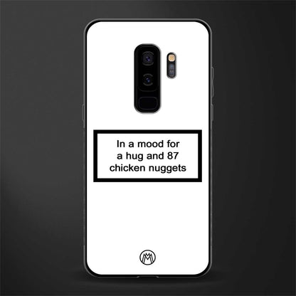 87 chicken nuggets white edition glass case for samsung galaxy s9 plus image