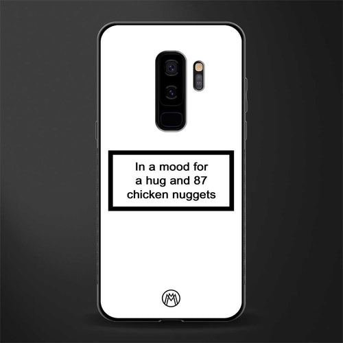 87 chicken nuggets white edition glass case for samsung galaxy s9 plus image