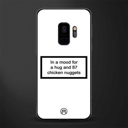 87 chicken nuggets white edition glass case for samsung galaxy s9 image