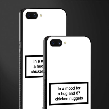 87 chicken nuggets white edition glass case for oppo a3s image-2