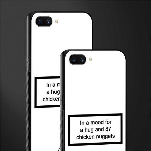 87 chicken nuggets white edition glass case for realme c1 image-2