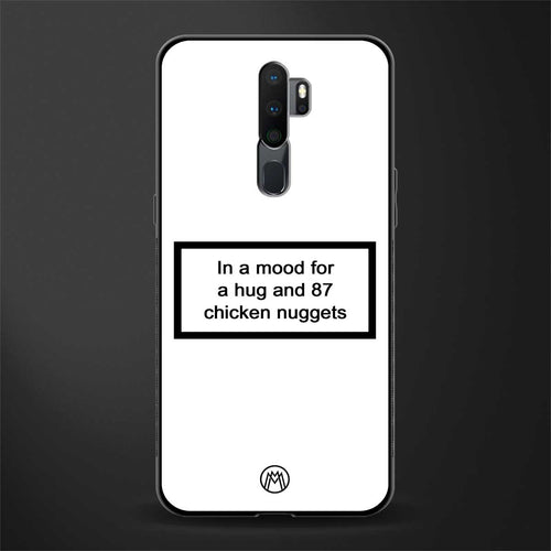 87 chicken nuggets white edition glass case for oppo a5 2020 image