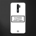 87 chicken nuggets white edition glass case for oppo a9 2020 image