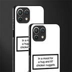 87 chicken nuggets white edition glass case for mi 11 lite image-2