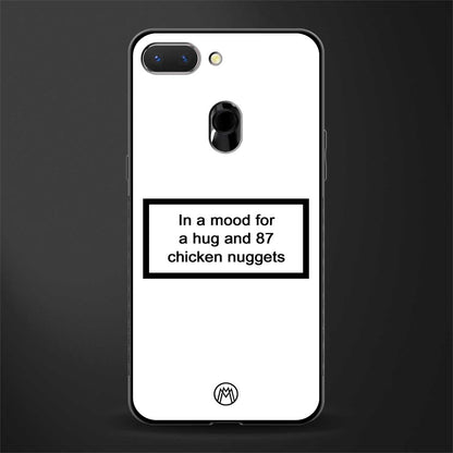 87 chicken nuggets white edition glass case for oppo a5 image