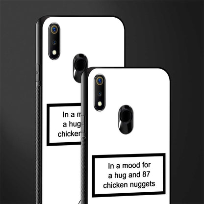 87 chicken nuggets white edition glass case for realme 3 image-2
