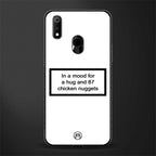 87 chicken nuggets white edition glass case for realme 3 pro image