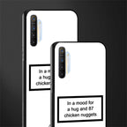 87 chicken nuggets white edition glass case for realme x2 image-2