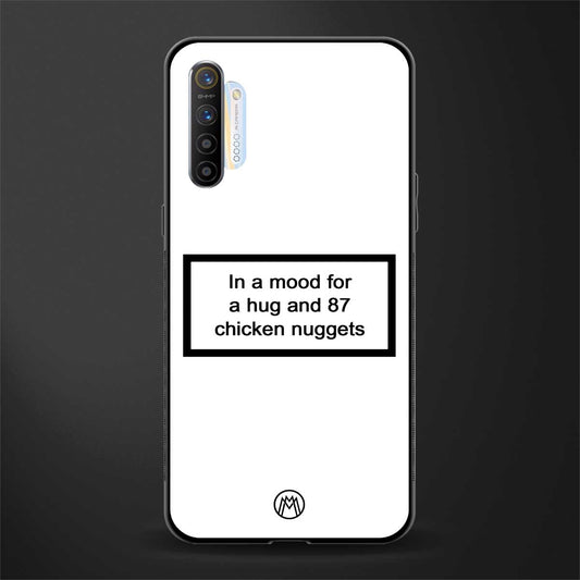 87 chicken nuggets white edition glass case for realme xt image