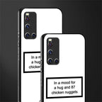 87 chicken nuggets white edition glass case for vivo v19 image-2