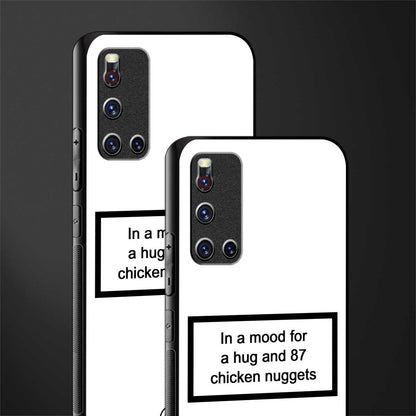 87 chicken nuggets white edition glass case for vivo v19 image-2