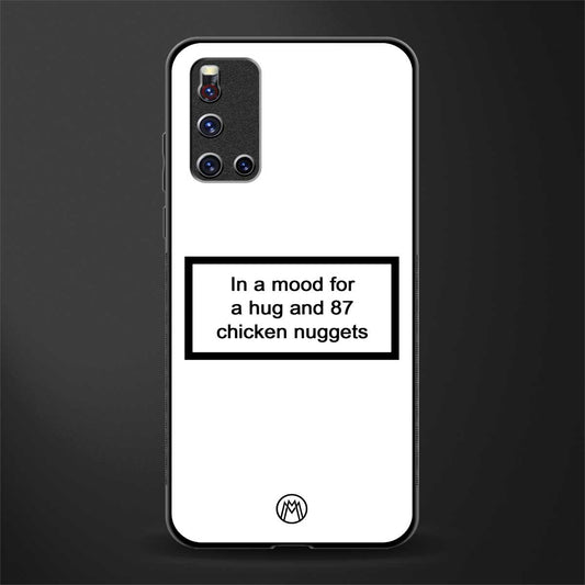 87 chicken nuggets white edition glass case for vivo v19 image