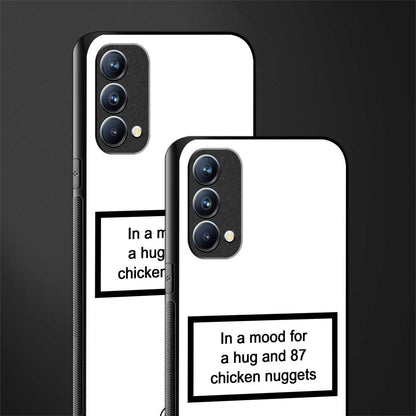 87 chicken nuggets white edition glass case for oppo f19 image-2