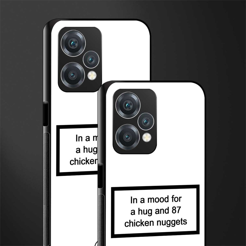 87 chicken nuggets white edition back phone cover | glass case for realme 9 pro 5g