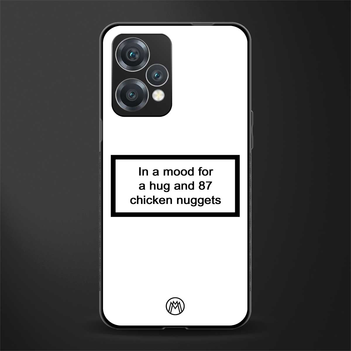 87 chicken nuggets white edition back phone cover | glass case for realme 9 pro 5g