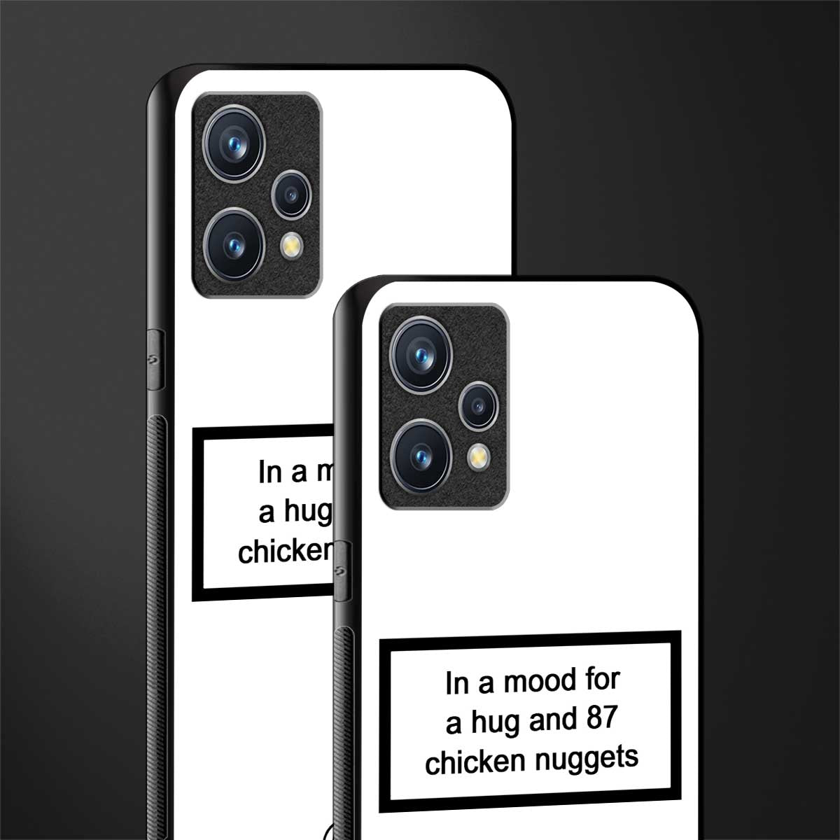 87 chicken nuggets white edition glass case for realme 9 pro plus 5g image-2