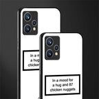 87 chicken nuggets white edition glass case for realme 9 4g image-2