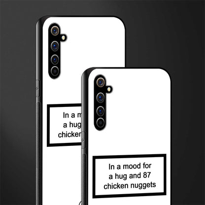 87 chicken nuggets white edition glass case for realme x50 pro image-2