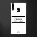 87 chicken nuggets white edition glass case for samsung galaxy a20s image
