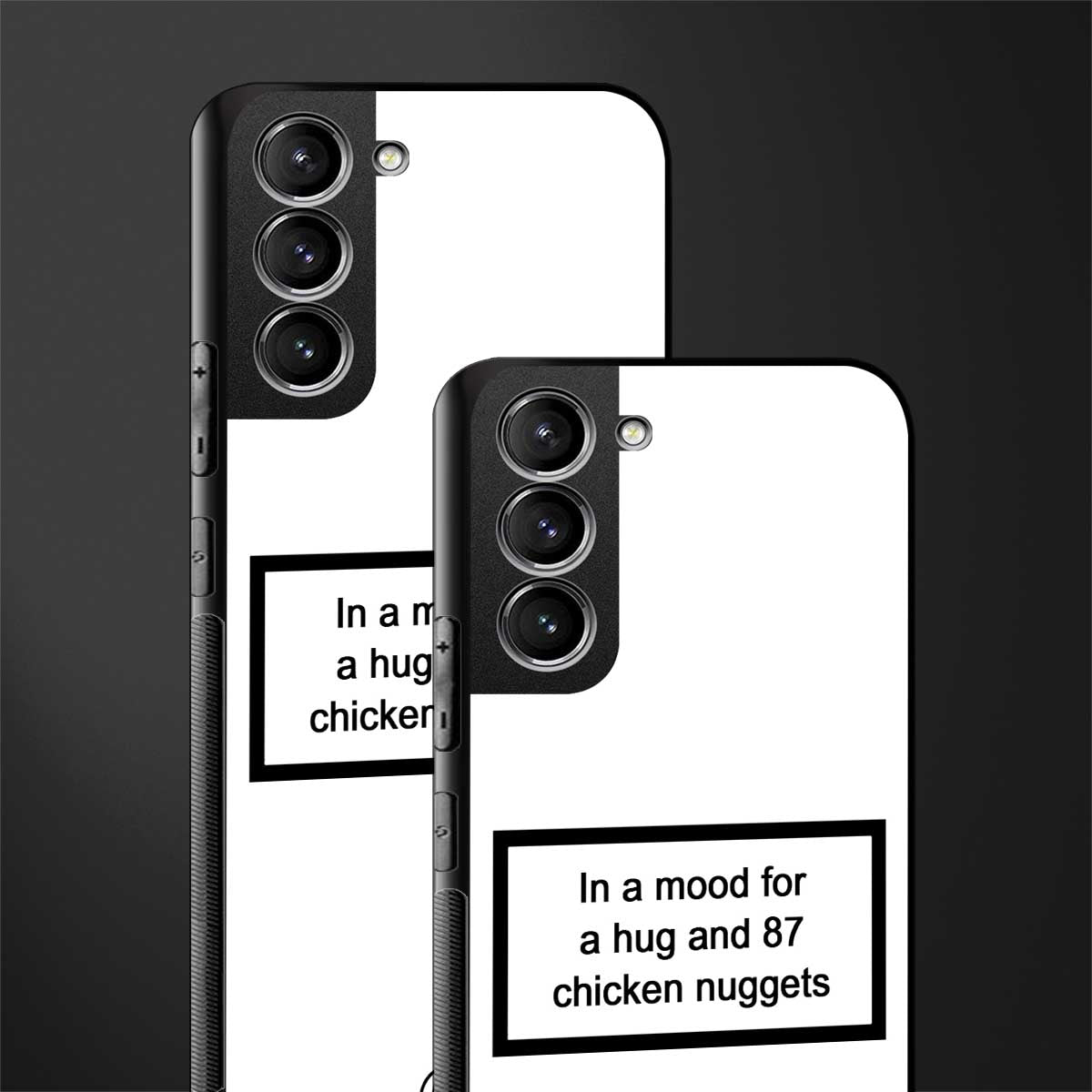 87 chicken nuggets white edition glass case for samsung galaxy s22 plus 5g image-2