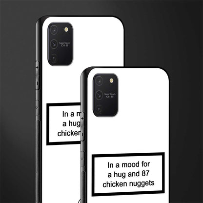 87 chicken nuggets white edition glass case for samsung galaxy s10 lite image-2