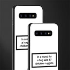 87 chicken nuggets white edition glass case for samsung galaxy s10 plus image-2
