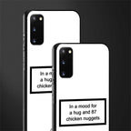 87 chicken nuggets white edition glass case for samsung galaxy s20 image-2