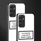 87 chicken nuggets white edition glass case for samsung galaxy s21 ultra image-2