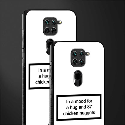 87 chicken nuggets white edition glass case for redmi note 9 image-2