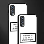87 chicken nuggets white edition glass case for oneplus nord 2 5g image-2