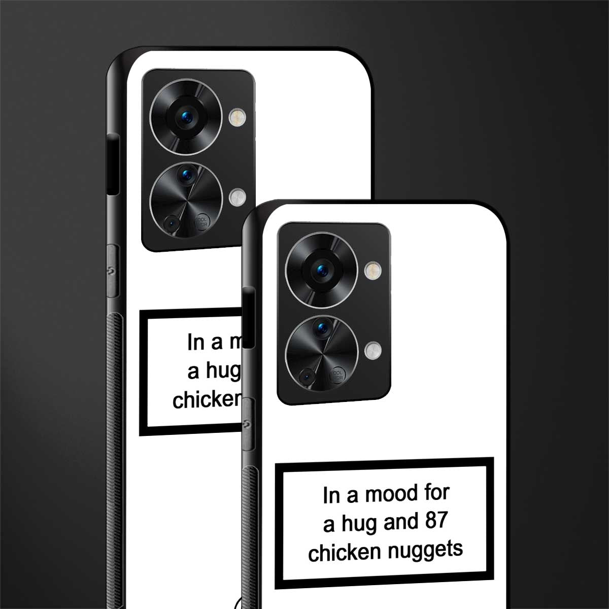 87 chicken nuggets white edition glass case for phone case | glass case for oneplus nord 2t 5g