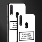 87 chicken nuggets white edition glass case for vivo y12 image-2