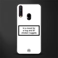 87 chicken nuggets white edition glass case for vivo y17 image