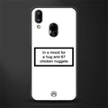 87 chicken nuggets white edition glass case for vivo y91 image