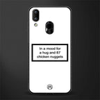 87 chicken nuggets white edition glass case for vivo y91 image
