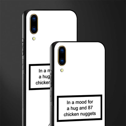 87 chicken nuggets white edition glass case for vivo v11 pro image-2