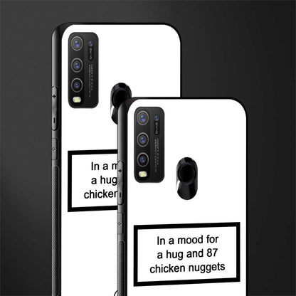 87 chicken nuggets white edition glass case for vivo y30 image-2
