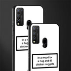 87 chicken nuggets white edition glass case for vivo y50 image-2