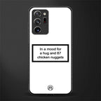 87 chicken nuggets white edition glass case for samsung galaxy note 20 ultra 5g image