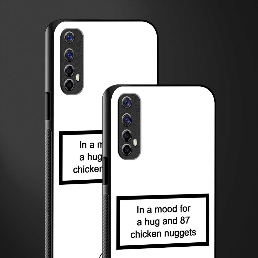 87 chicken nuggets white edition glass case for realme 7 image-2
